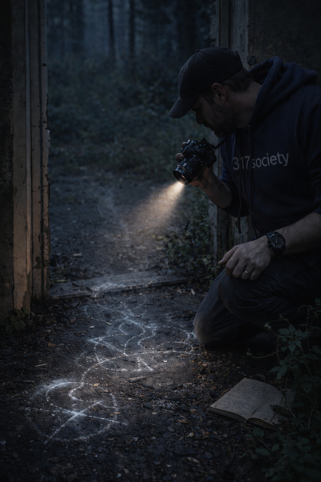 Observer pausing to assess continuity notes