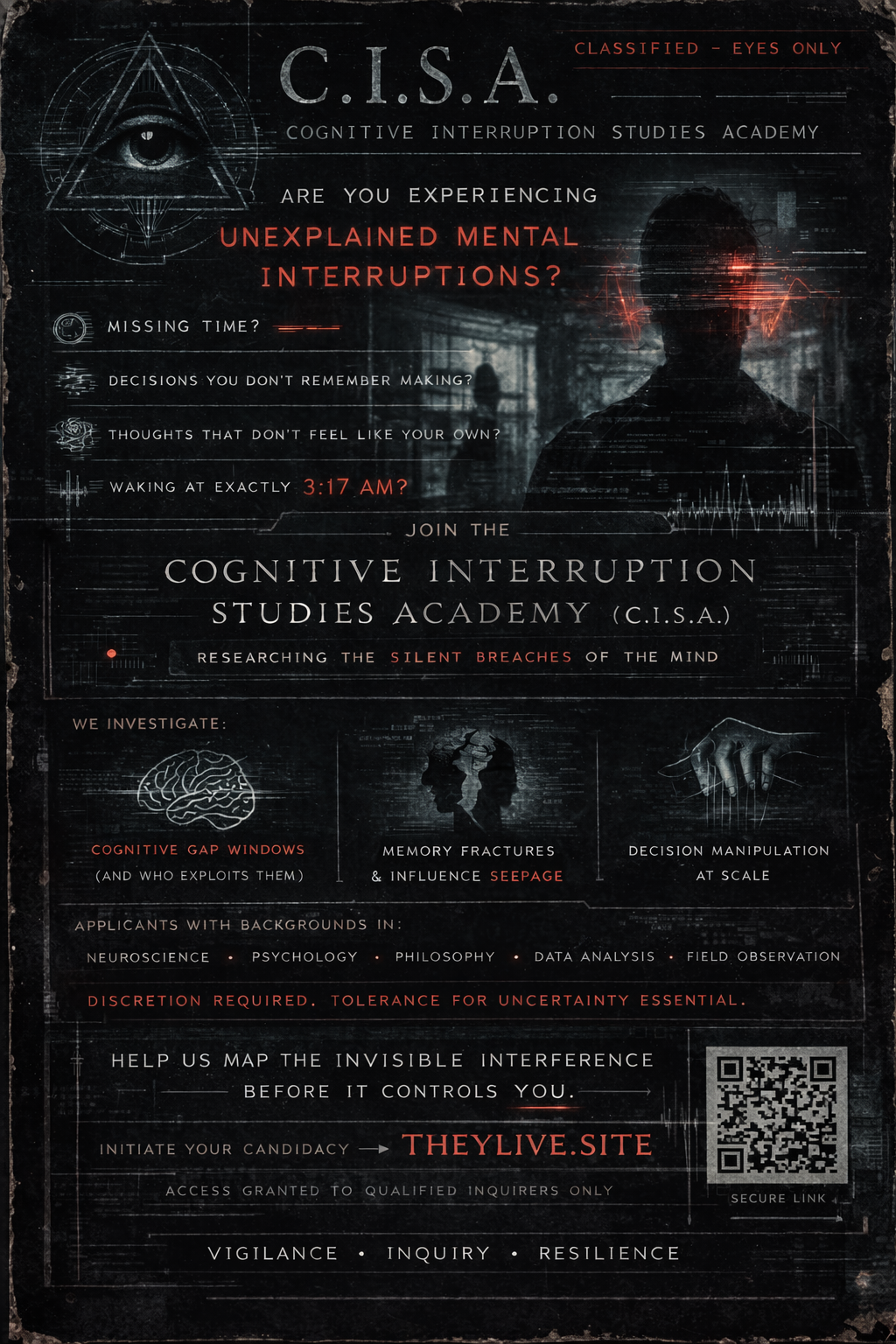 CISA recruitment poster